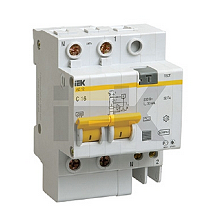 Автомат диффер IEK 2Р 32А АД-12