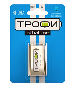 Батарейка 6LR61 Трофи (крона)