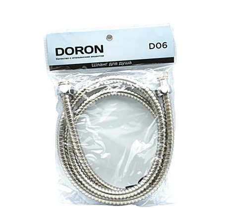 Шланг д/душа Doron D06 150см рус/рус