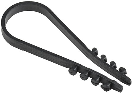 Дюбель-хомут 19-25мм черный