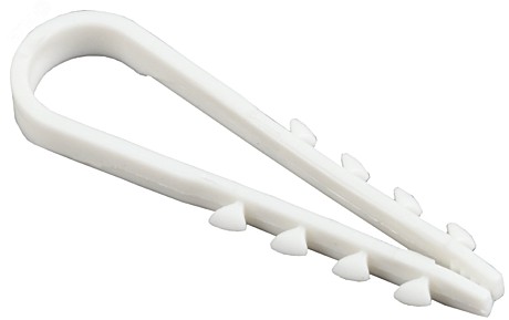 Дюбель-хомут 5-10мм белый