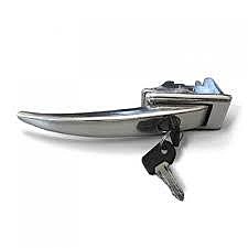 Ручка двери УАЗ-452 бок с ключ (хром)