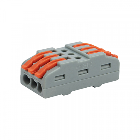 Клемма Rexant 222-423 3полюса проходная