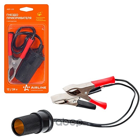 Штекер-удлинитель прикурив с крокодилами