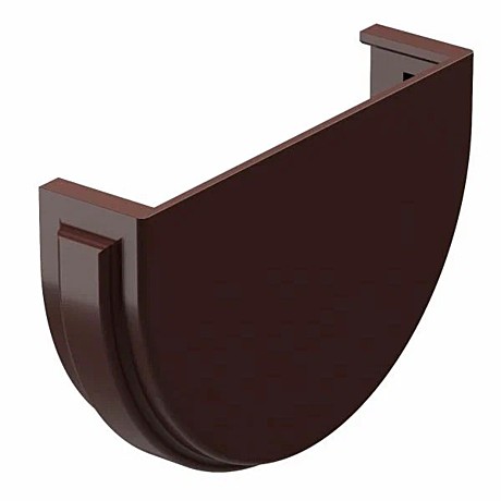 Заглушка желоба D120 шоколад Docke Premium