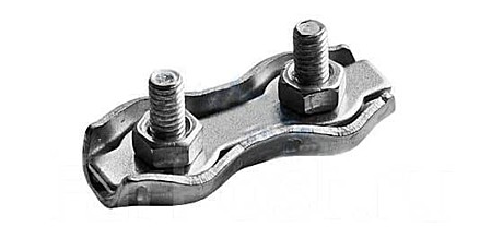 Зажим д/стальн тросов 2мм двойной