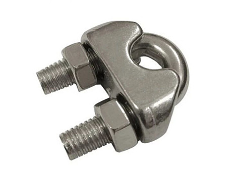 Зажим д/стальн тросов 2мм хомут нерж