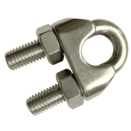 Зажим д/стальн тросов 3мм хомут нерж