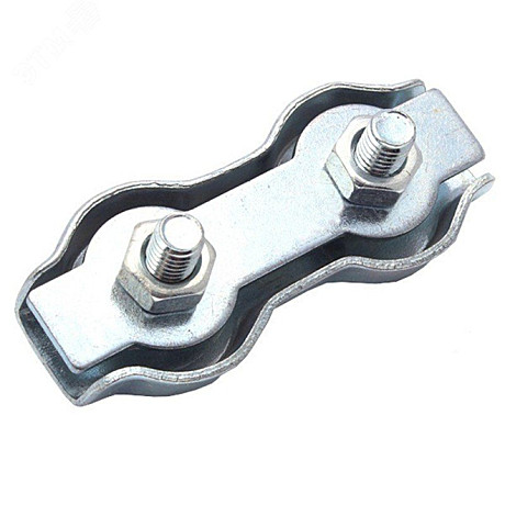 Зажим д/стальн тросов 6мм двойной