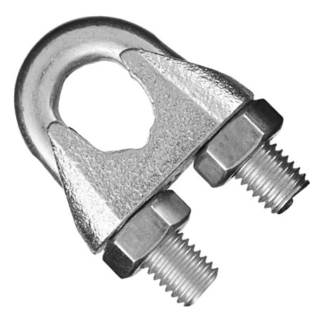 Зажим д/стальн тросов 6мм хомут