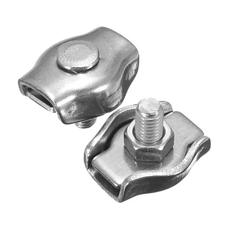 Зажим д/стальн тросов 6мм одинарный