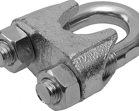 Зажим д/стальн тросов 8мм хомут