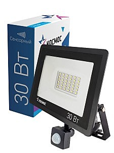 Прожектор LED Космос 30Вт-6500К датчик движения