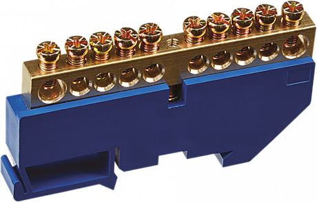 Шина нулевая Navigator 8х12 10групп на DIN-рейку