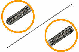 Вал б/к 9зуб 76см нижний