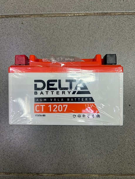 АКБ 12V-7А/ч Delta YTX7L-BS