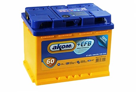 АКБ 60 АКОМ EFB 560А (242х175х190)