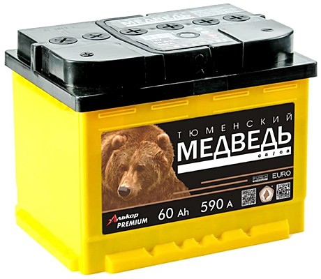 АКБ 60 Медведь 590А (242х175х190)