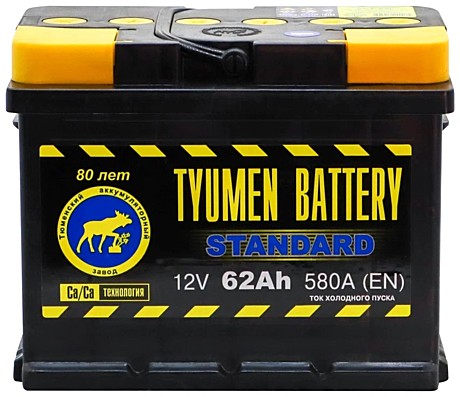 АКБ 62 ТЮМЕНЬ 580А (242х175х190)