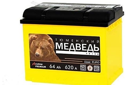 АКБ 64 Медведь 620А (242х175х190)