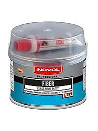 Шпатлевка NOVOL FIBER 600гр со стеклов.