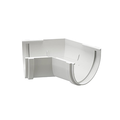 Угол желоба 135 градусов D120 белый DockePremium