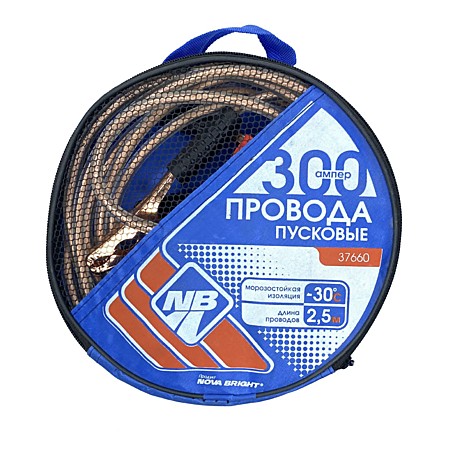 Провода прикуривателя 300А NOVA BRIGHT