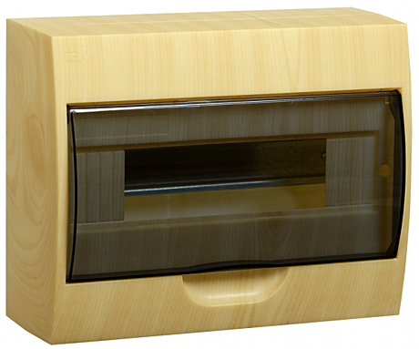Бокс IEK ЩРН-П-12 ОУ IP41 200х255х95мм прозр.крышка сосна