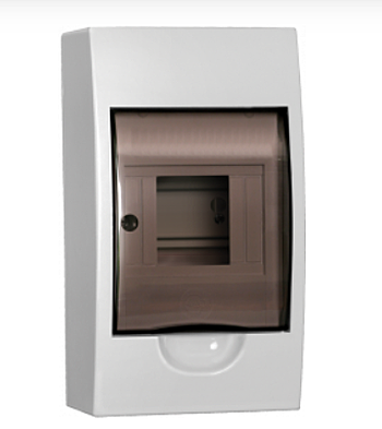 Бокс IEK ЩРН-П-4 ОУ IP41 200х112х92мм прозр.крышка