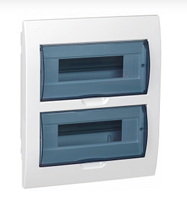 Бокс IEK ЩРВ-П-24 СУ IP41 345х300х102мм прозр.крышка