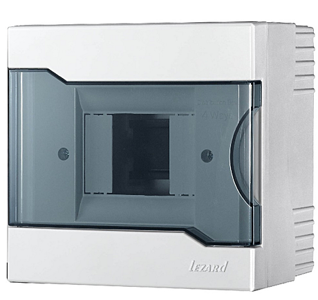 Бокс Lezard ЩРН-П-4 ОУ IP40 160х170х100мм прозр.крышка