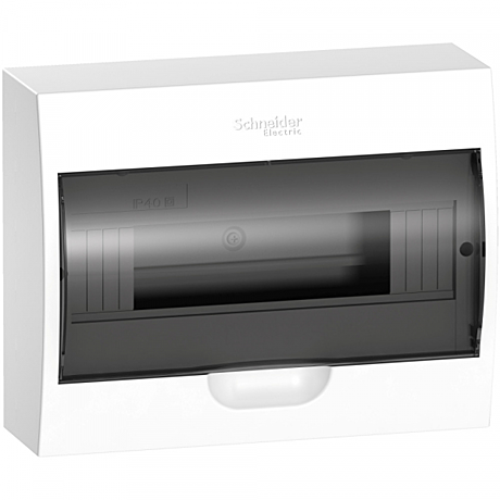 Бокс SystemeElectric ЩРН-П-12 ОУ IP40 200х256х94мм прозр.крышка
