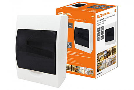 Бокс TDM ЩРН-П-6 ОУ IP41 148х220х95мм прозр.крышка