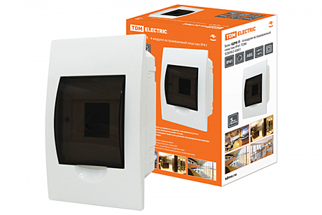 Бокс TDM ЩРВ-П-4 СУ IP41 143х222х92мм прозр.крышка
