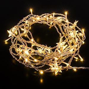 Гирлянда-бахрома Eurosvet Звезды 1,8х0,5м тепл белый 8 реж