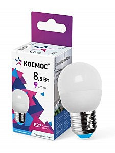 Лампа LED Космос Шар 8,5Вт-Е27-6500К