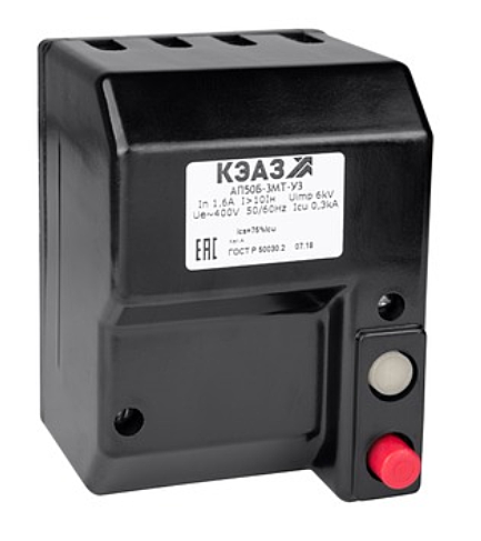 Выключатель автомат КЭАЗ АП50Б-3МТ 10А 103х139х109