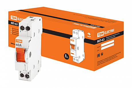 Выключатель нагр TDM 1Р 40А МП-63 3-х позиц