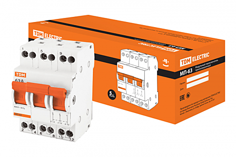 Выключатель нагр TDM 3P 63A МП-63 3-х позиц