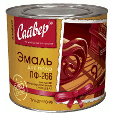 Эмаль д/пола ПФ-266 0,4кг жел-кор Сайвер