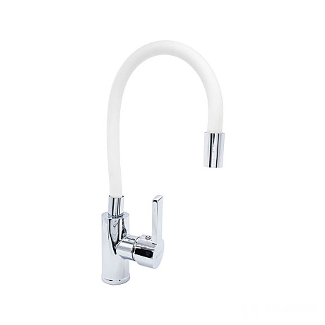 Смеситель д/кухни Kranar KC2626W-N излив силикон белый