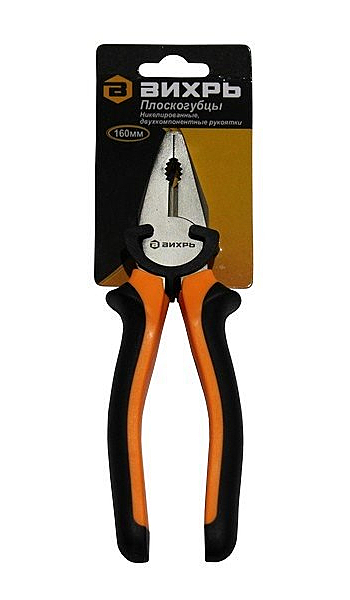 Пассатижи/плоскогубцы 180мм Вихрь