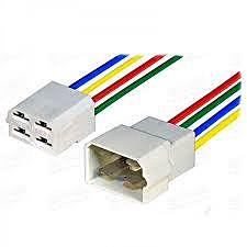 Колодка соединит (м+п) 4 конт с провод 