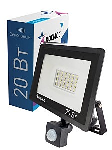 Прожектор LED Космос 20Вт-6500К датчик движения