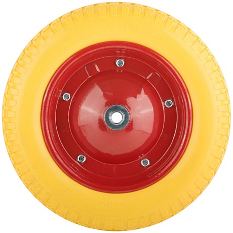 Колесо д/тачки 3,25х8 d25 полиуретан Силач