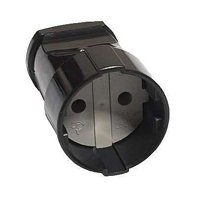 Розетка кабельная Universal 10А 220В черная