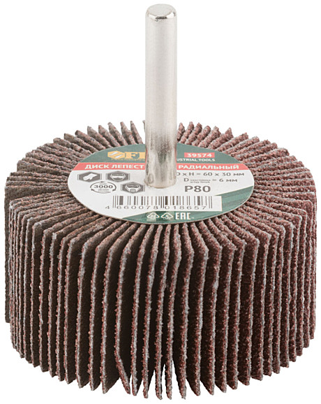Насадка д/дрели 60х30х6 Р80 Fit