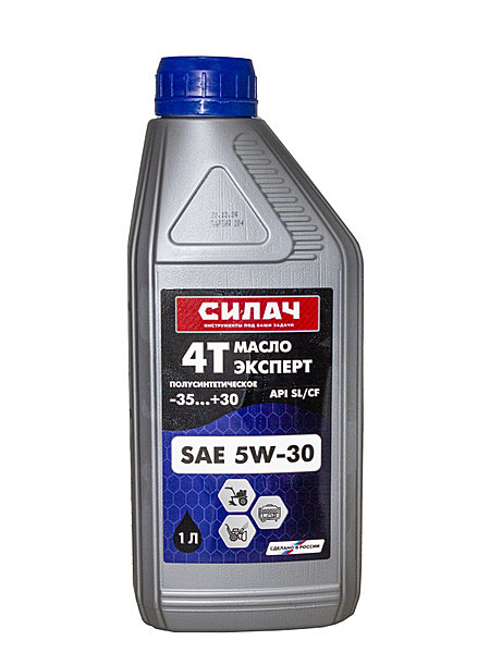 Масло для 4-х такт двиг Силач 5w30 1л 