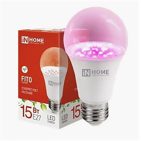 Лампа LED InHome A60-15Вт-Е27 Фито