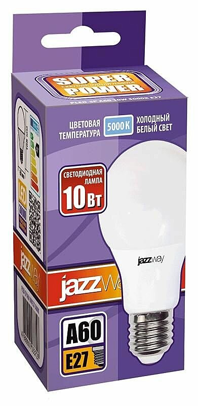 Лампа LED Jazzway A60-10Bт-Е27-5000К